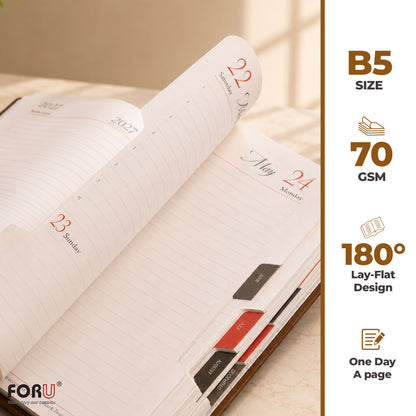FOR U Reflection 2027 B5 Diary Gift Set | Premium Corporate New Year Planner Combo