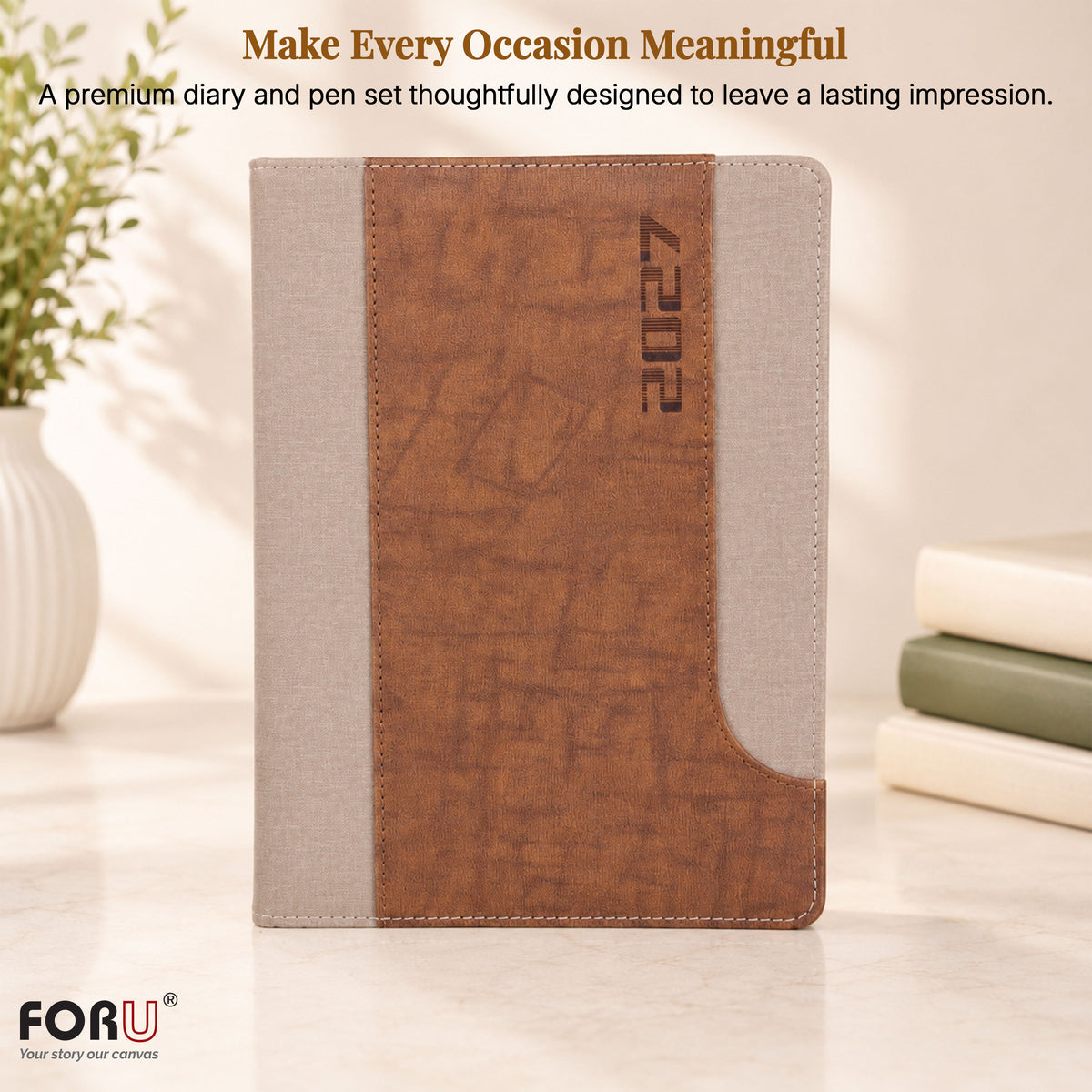 FOR U Reflection 2027 B5 Diary Gift Set | Premium Corporate New Year Planner Combo
