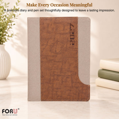 FOR U Reflection 2027 B5 Diary Gift Set | Premium Corporate New Year Planner Combo