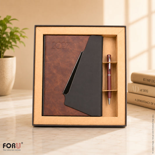 FOR U Life 2026 B5 Diary Gift Set | Luxury Corporate Planner for New Year Gifting