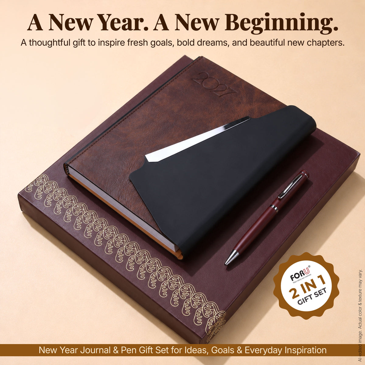 FOR U Life 2027 Diary Gift Set | Luxury Corporate Planner for New Year Gifting