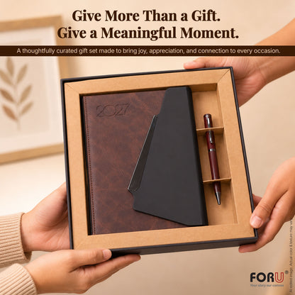 FOR U Life 2027 Diary Gift Set | Luxury Corporate Planner for New Year Gifting