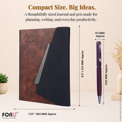 FOR U Life 2027 Diary Gift Set | Luxury Corporate Planner for New Year Gifting