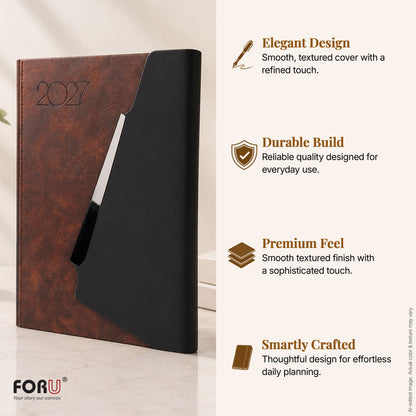 FOR U Life 2027 Diary Gift Set | Luxury Corporate Planner for New Year Gifting