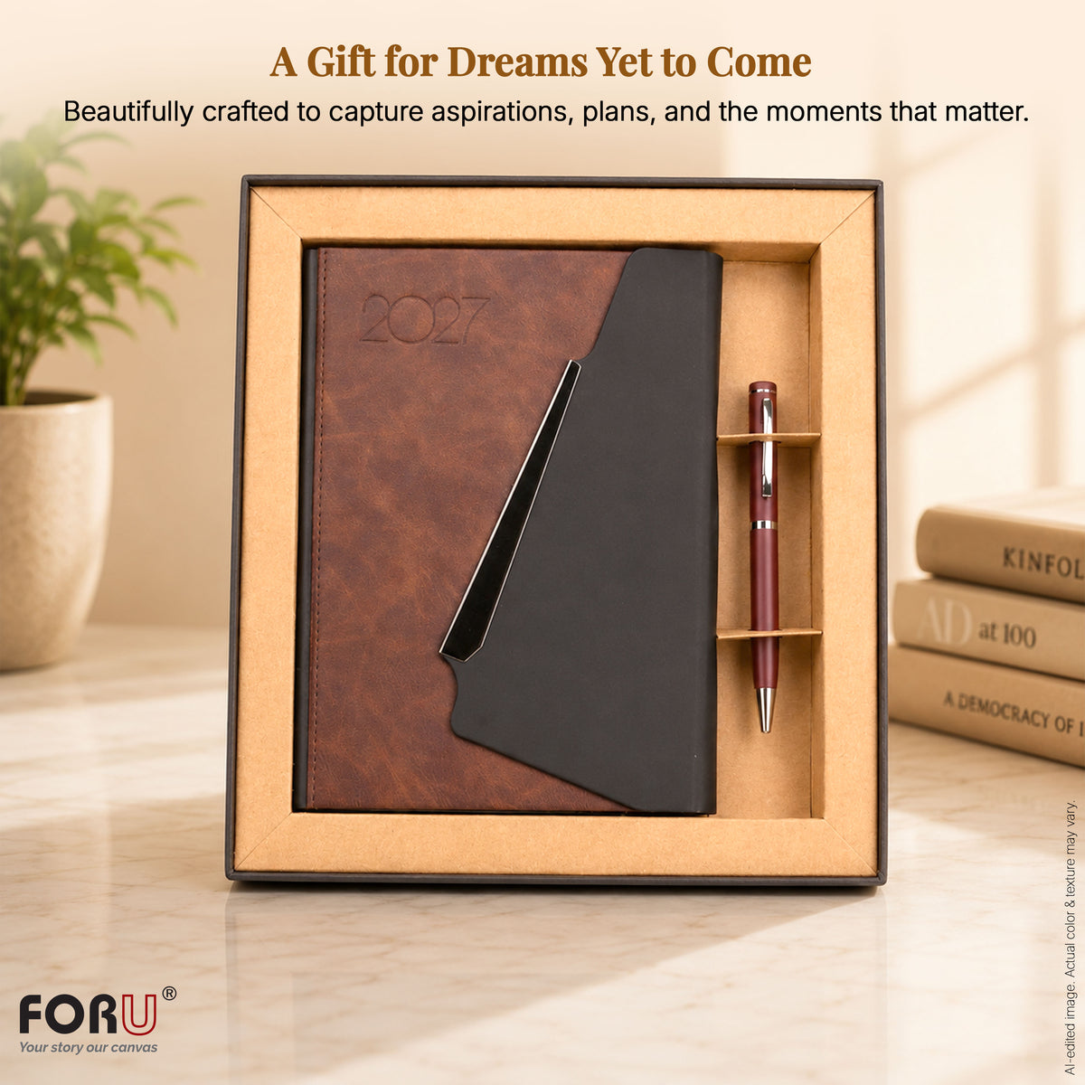 FOR U Life 2027 Diary Gift Set | Luxury Corporate Planner for New Year Gifting