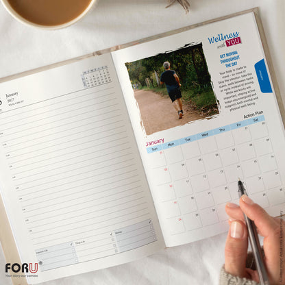 FOR U Verve 2027 New Year Diary | Premium Corporate New Year Planner Combo