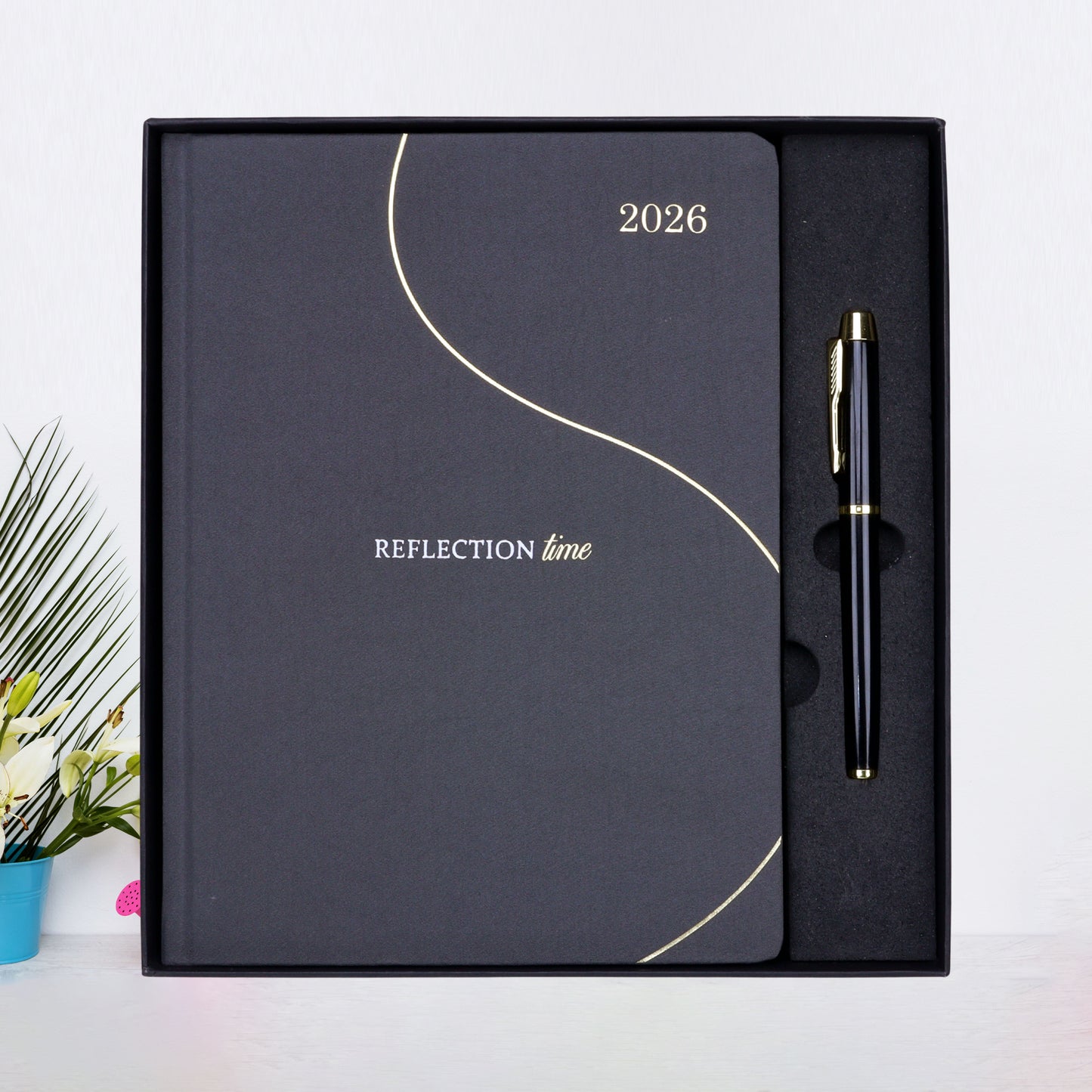 FOR U Reflection 2026 B5 Diary Gift Set | Premium Corporate New Year Planner Combo