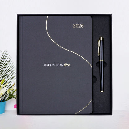 FOR U Reflection 2026 B5 Diary Gift Set | Premium Corporate New Year Planner Combo