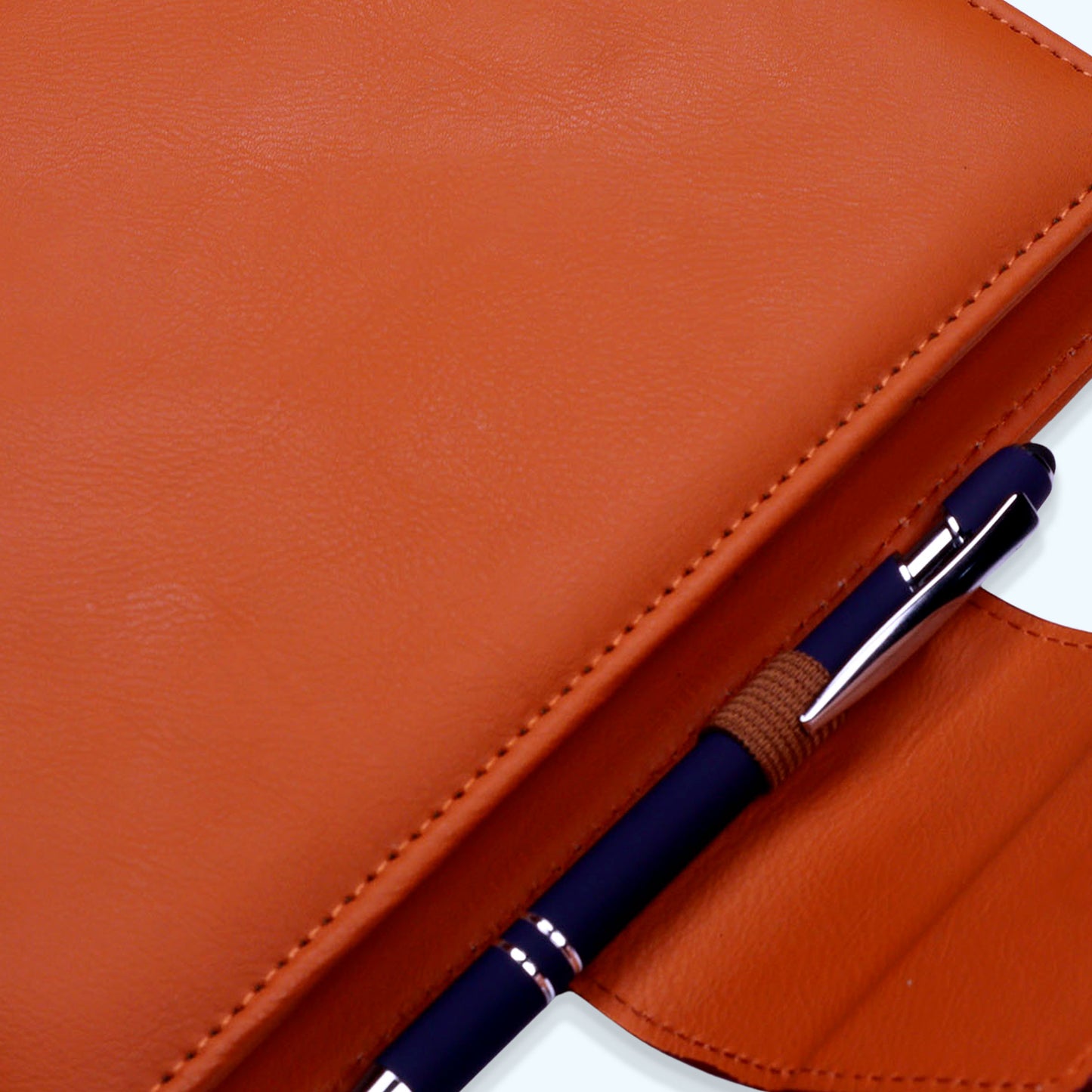 FOR U Zyric A5 Refillable Blank Journal - Card Holder, Magnetic Flap - Tan