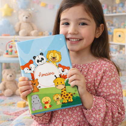 Personalized Kids Notebook Journal – Custom Name A5 Writing Book for School,Birthday Return Gifts & Creative Learning