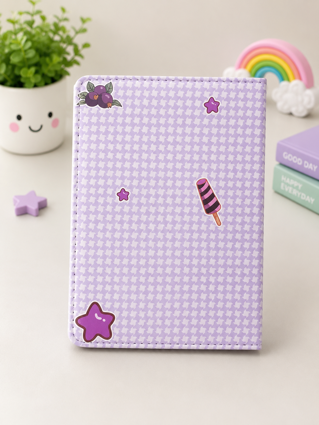 Cute Kawaii Diary & Pen Gift Set with 3D Squishy Cartoon Character
