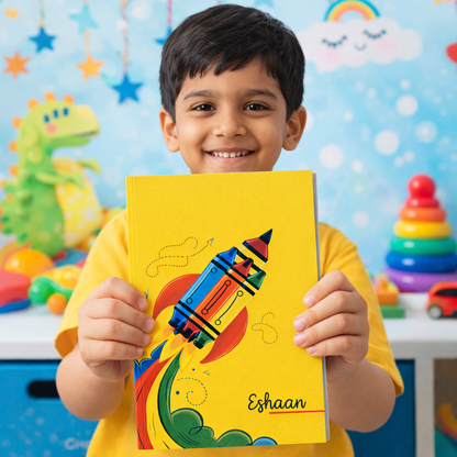 Personalized Kids Notebook Journal – Custom Name A5 Writing Book for School,Birthday Return Gifts & Creative Learning