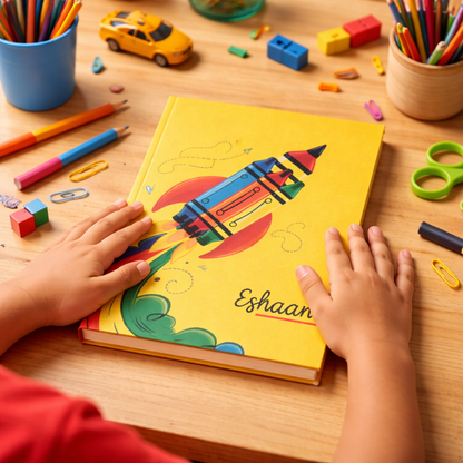 Personalized Kids Notebook Journal – Custom Name A5 Writing Book for School,Birthday Return Gifts & Creative Learning
