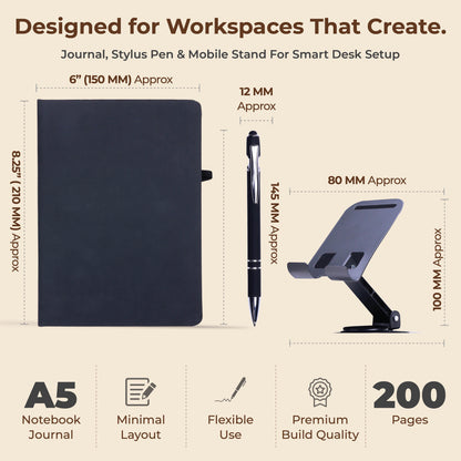 FOR U Functional 3-in-1 Office Stationery Combo Hamper Kit