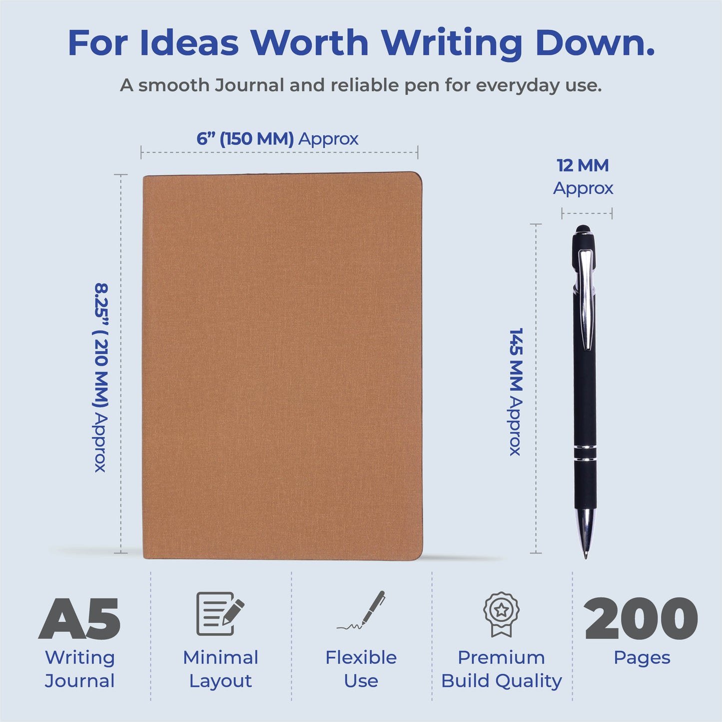 FOR U Convenient Workplace Writing Companion Kit - Brown