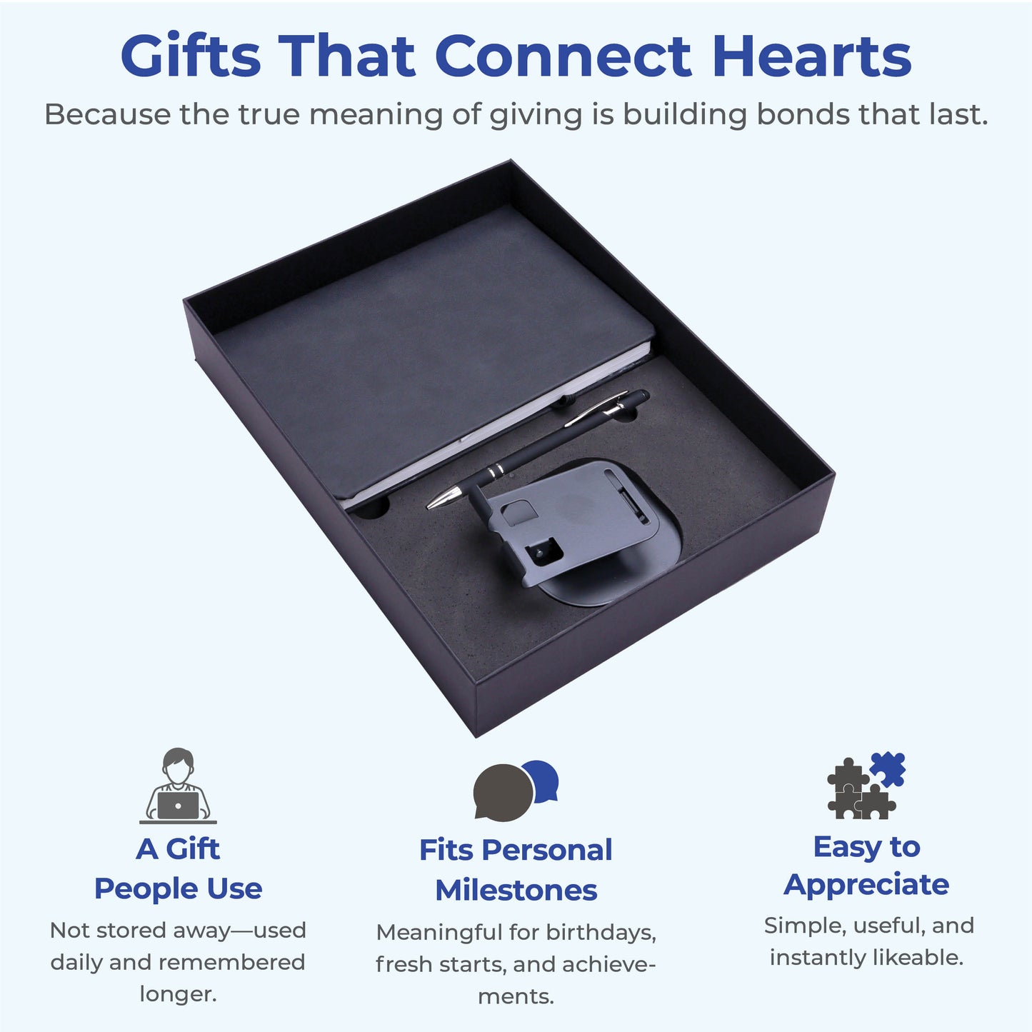 FOR U Functional 3-in-1 Office Stationery Combo Hamper Kit
