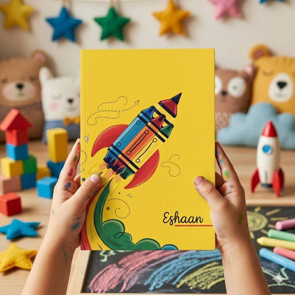 Personalized Kids Notebook Journal – Custom Name A5 Writing Book for School,Birthday Return Gifts & Creative Learning