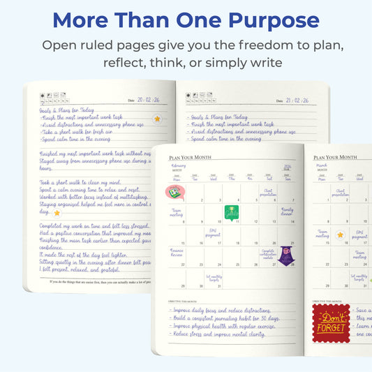 FOR U Benz A5 Journal with Pen Holder