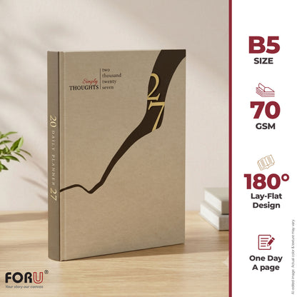 FOR U Starrer 2026 B5 Office Stationery Diary with Magnetic Metal Clasp