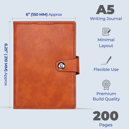 FOR U Trenor A5 Undated Journal With Magnetic Lock