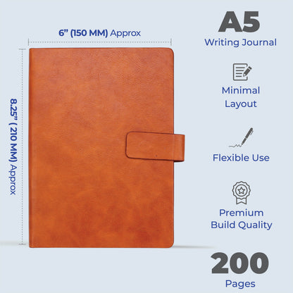 FOR U Persona A5 Undated Blank Journal - Tan