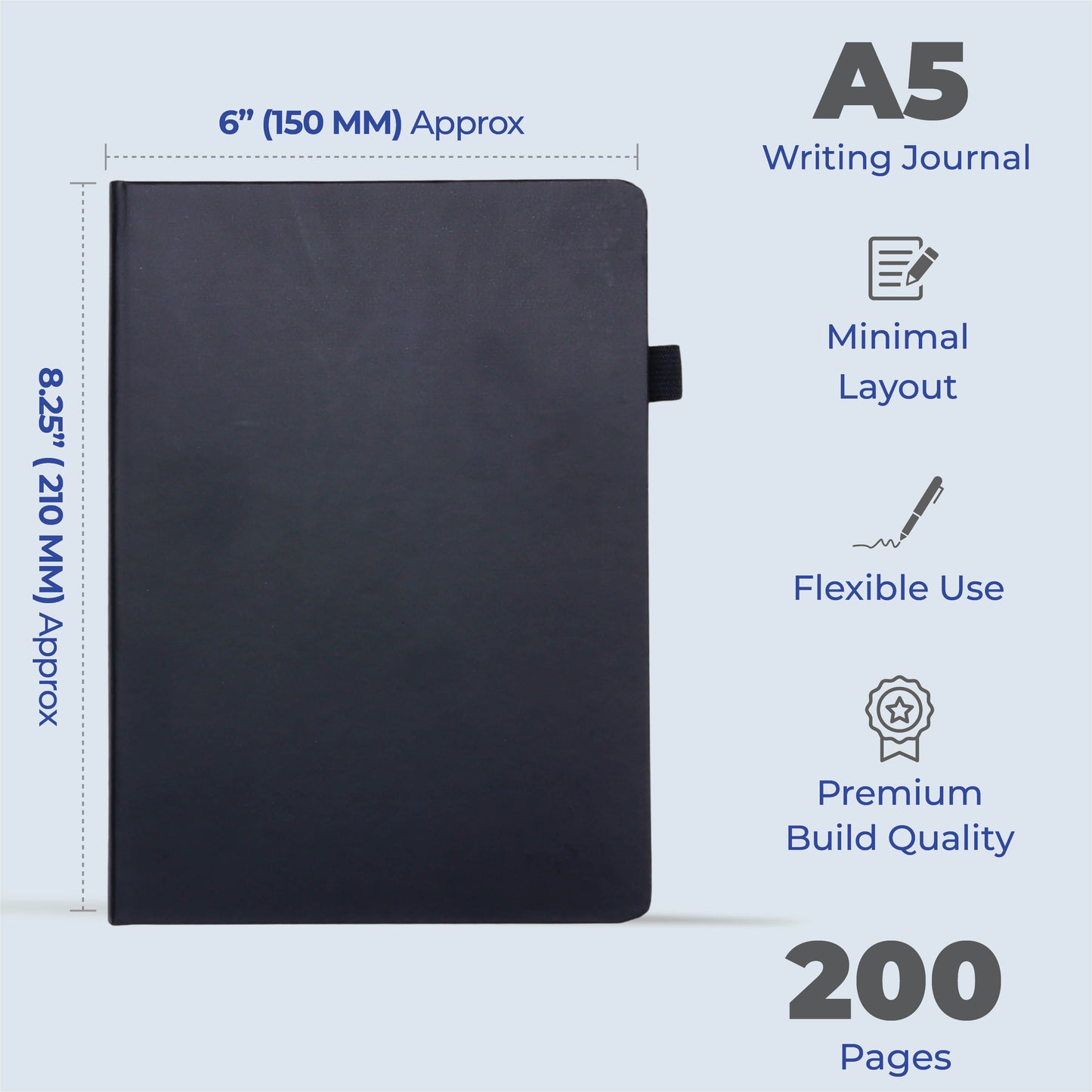 FOR U Reverie A5 Freeform Journal with Pen Holder