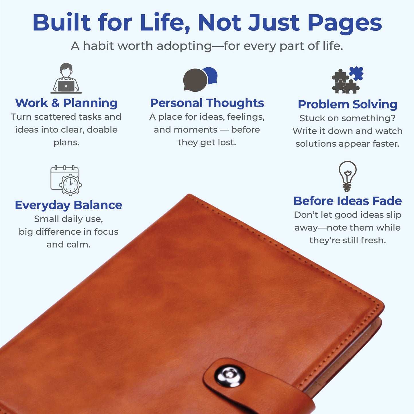 FOR U Trenor A5 Undated Journal With Magnetic Lock