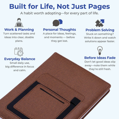 ForU Phoenix Blank Journal Mobile & Pen Holder, Stylish Pocket