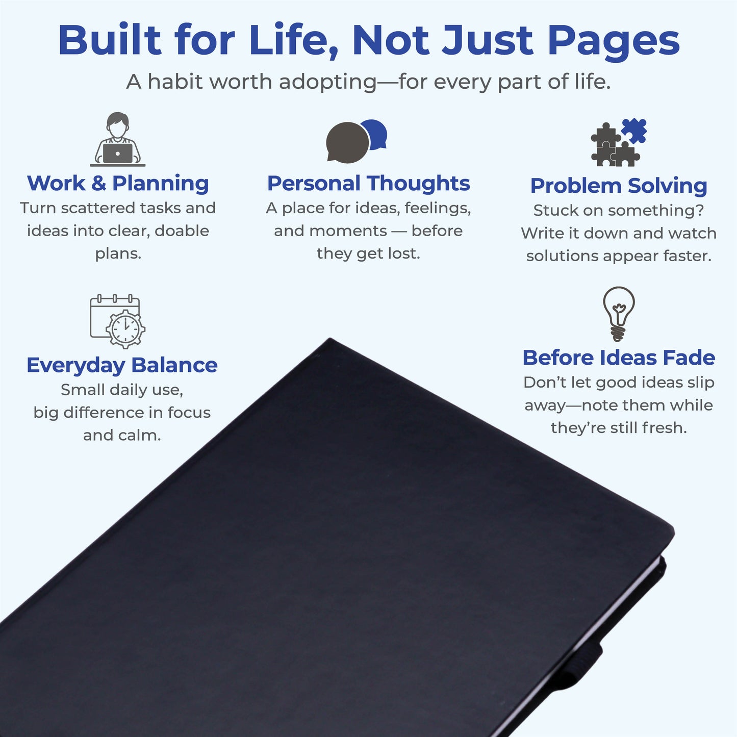 ForU Prism A5 Blank Journal for daily use